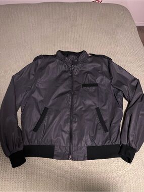 Vintage Members Only Black Bomber Jacket